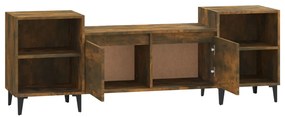 Móvel de TV 160x35x55 cm derivados de madeira carvalho fumado