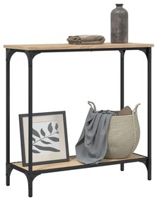 Mesa consola 75x30,5x75 cm derivados de madeira carvalho sonoma
