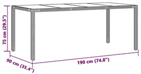 7 pcs conjunto jantar p/ jardim c/ almofadões vime PE castanho