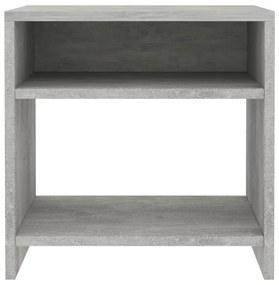 Mesas de cabeceira 2 pcs derivados de madeira cinzento cimento