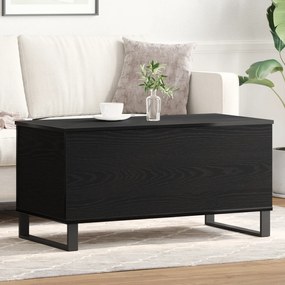 Mesa de Centro Carvalho Preto 90x44,5x45 cm Madeira Aglomerada