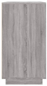 Aparador 80x34x75 cm derivados de madeira cinzento sonoma