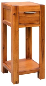 vidaXL Mesa de apoio madeira de acácia maciça 30x30x70 cm