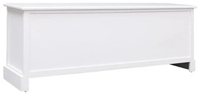 Móvel de TV 108x30x40 cm madeira de paulownia maciça branco