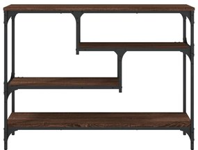 Mesa consola 100x30x75 cm derivados madeira carvalho castanho