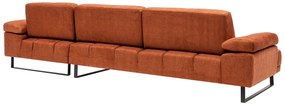 Sofá de Canto Mustang – Laranja – 274 x 174 cm