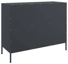 Aparador 100,5x39x79 cm aço antracite