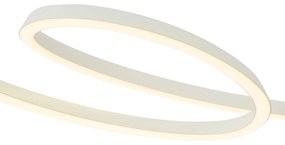Candeeiro suspenso escandinavo bege 72cm incl. LED regulável em 3 níveis - Circuit Escandinavo