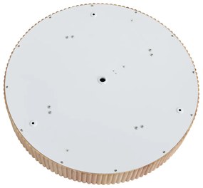 Plafon de teto Japandi madeira 60cm 5-luzes - Lyra Japandi