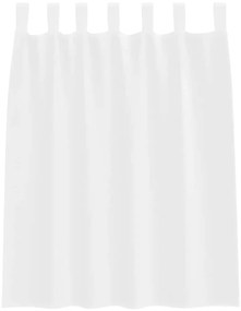 Cortinas com cortinas 2 pcs Branco 140 x 140 cm Poliéster