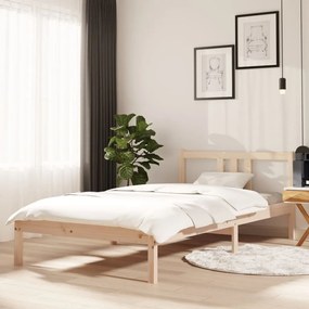 vidaXL Estrutura de cama 100x200 cm madeira maciça