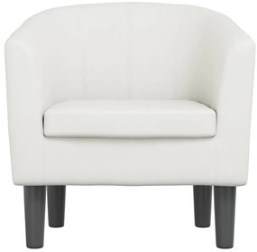 Poltrona couro artificial branco