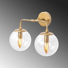 Aplique de Parede Horn – Dourado – 37 x 21 x 27 cm