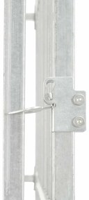 Canil de exterior com toldo 382x192x225 cm