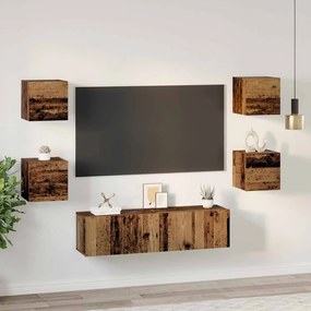 Conjunto de móvel de TV Outros com armazenamento com porta 6 pcs Madei