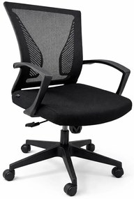Cadeira Operativa Prestige Preta Ergonómica com Rede Respirável