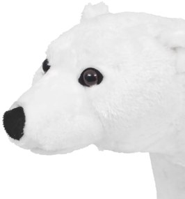 Brinquedo de montar urso polar peluche branco XXL