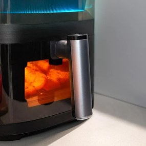 Fritadeira de ar com capacidade para cozinhar de 5 l Cecofry Neon 5000, pulverizador de água, controlo tátil e design luminoso