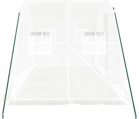 Estufa com estrutura de aço 8 m² 4x2x2 m branco