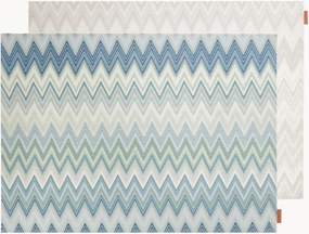 Individuais reversíveis Zigzag, conjunto de 2