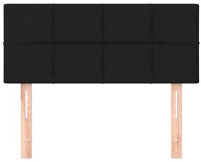 Cabeceira de cama tecido 100x5x78/88 cm preto