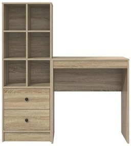 Mesa com Armazenamento Carvalho Sonoma Madeira Engenharia
