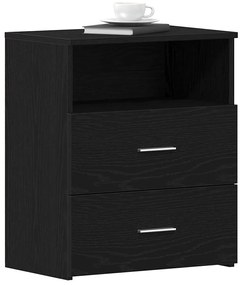Cabeceiras vidaXL 2 unidades Carvalho Preto 50x32x60cm Madeira de Enge