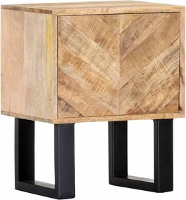 vidaXL Mesa de cabeceira 40x30x50 cm madeira de mangueira maciça
