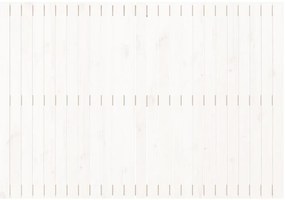 Cabeceira de parede 159,5x3x110 cm madeira pinho maciça branco