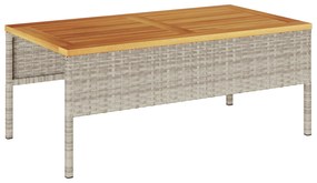 Conjunto de Sofás para Exterior Cinza claro e cinza escuro