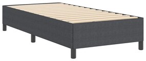 Cama vidaXL Cinza Escuro 90x190 cm Tecido Cotelê