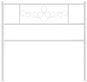 Cabeceira de cama 75 cm metal branco