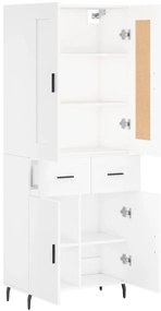 Armário alto 69,5x34x180 cm derivados de madeira branco