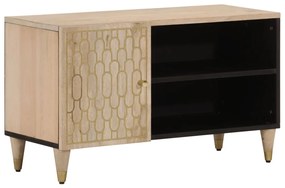 vidaXL Móvel de TV 80x31x46 cm madeira de mangueira maciça
