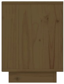 Mesa de cabeceira 40x30x40 cm pinho maciço castanho mel
