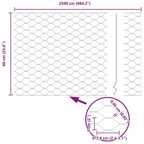 Postes de Cerca vidaXL 11 pcs U-Channel 60 cm Aço Galvanizado
