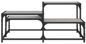 Mesa de centro 87,5x87,5x40cm derivados de madeira cinza sonoma