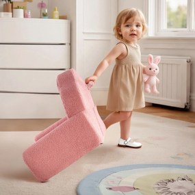 Sofá infantil para crianças Rosa