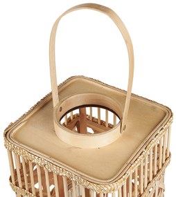 Lanterna de bambu cor natural 35 cm LUMBIS Beliani