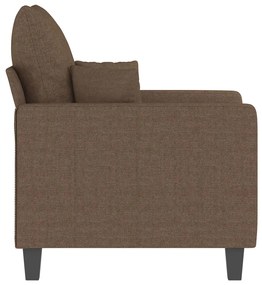 Poltrona 60 cm tecido castanho