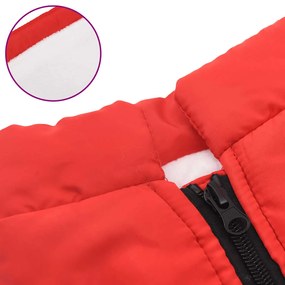 casaco para cães com arnês impermeável reflexivo vermelho L24