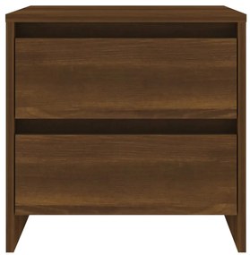 Mesa de cabeceira 45x34,5x44,5 cm aglomerado carvalho castanho