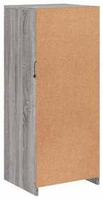 Aparador com luzes LED 41x37x100 cm cinzento sonoma