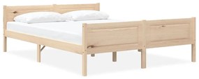 Estrutura de cama em pinho maciço 140x200 cm