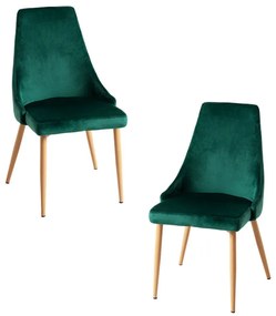 Pack 2 Cadeiras Stoik Wood - Verde