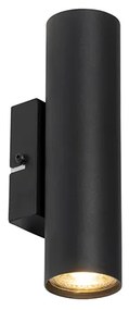 Candeeiro de parede moderno preto 2 luzes - Jeana Moderno