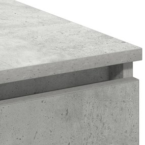 Gabinete de TV com LED Cinza Concreto 180x38x49 cm Madeira de Engenhar