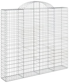 Cestos gabião arqueados 6pcs 200x30x180/200cm ferro galvanizado