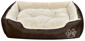 Cama para cães quente com almofadão acolchoado S