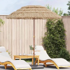 vidaXL Parasol de Praia Castanho Ø 160 x 196 cm Aço